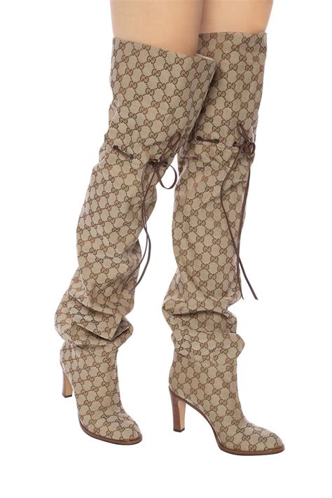 buy gucci boots|gucci monogram thigh high boots.